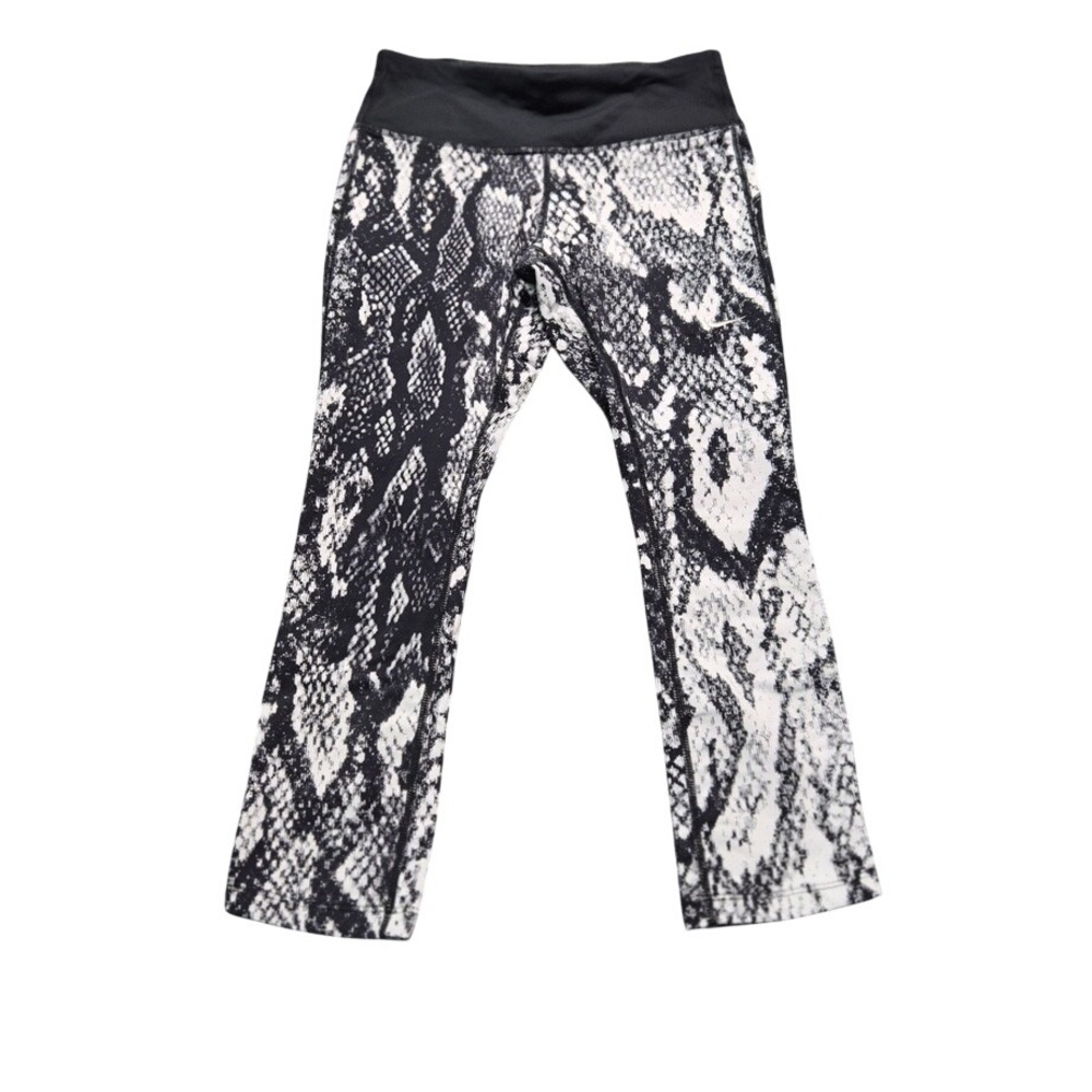 Nike Dri-FIT Running Leggings Womens XS Snakeskin Python Print Crop Tights